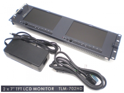 TLM-702HD 7インチワイド液晶2連ビデオモニター