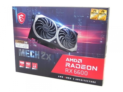 MSI ビデオカード AMD Radeon RX 6600 XT MECH 2X 8G
